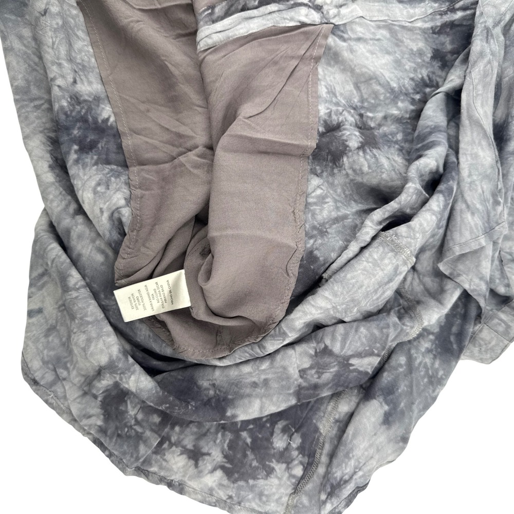 Sadie & Sage Gray Tie Dye Maxi Skirt Boho Grunge Festival Summer Hippie Edgy - Picture 6 of 8